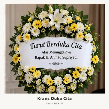 Krans Bunga Duka Palembang